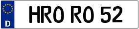 Trailer License Plate